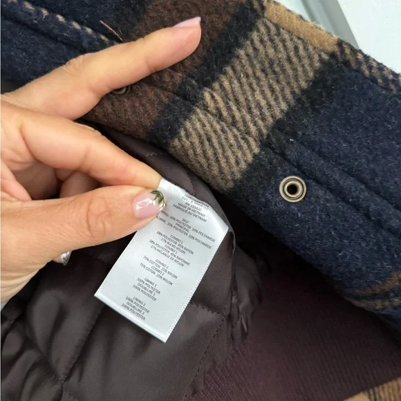 Veronica Beard Jadis Plaid Snap Button Wool Blend Bomber Jacket - Picture 10 of 11